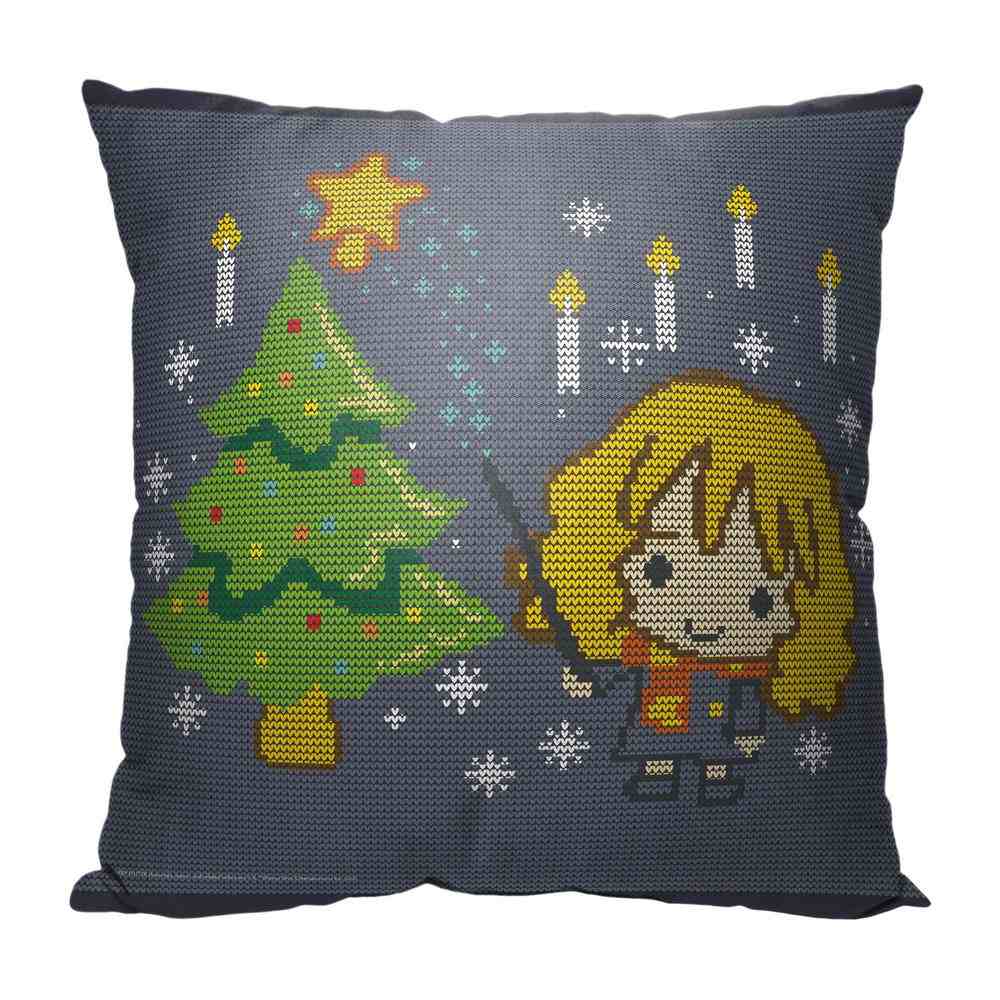 Warner Bros. Harry Potter Christmas Magic Throw Pillow 18x18 Inches