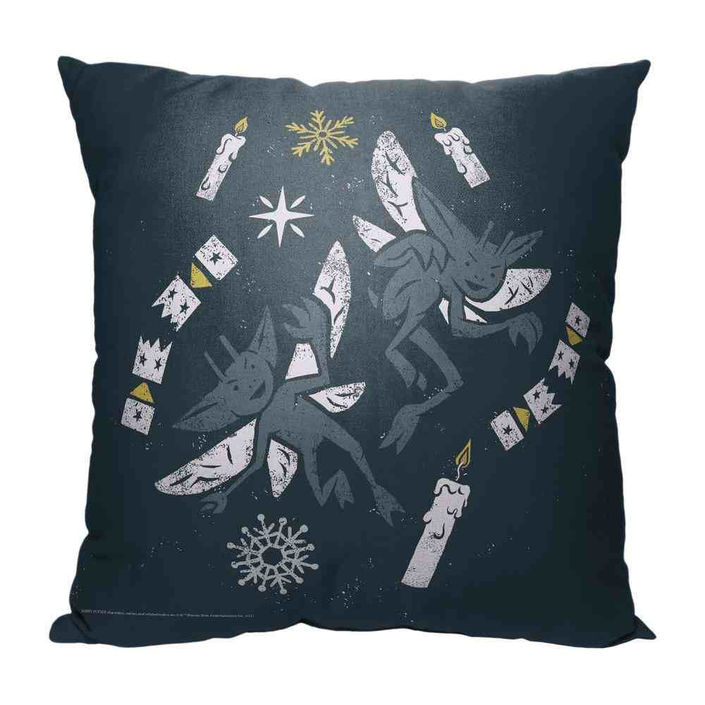 Warner Bros. Harry Potter Feastive Freaky Fairies Throw Pillow 18x18 Inches