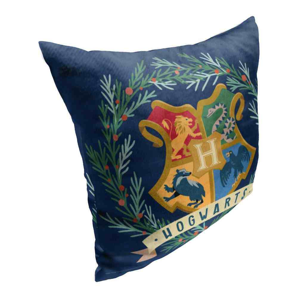 Warner Bros. Harry Potter Hogwarts Wreath Throw Pillow 18x18 Inches