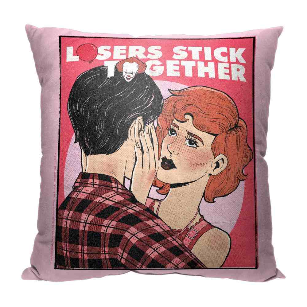 Warner Bros. It Losers Stick Together Throw Pillow 18x18 Inches