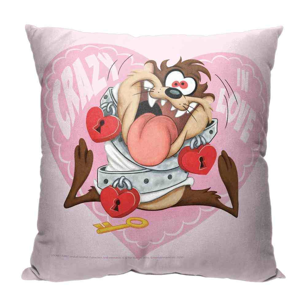 Warner Bros. Looney Tunes Crazy In Love Throw Pillow 18x18 Inches