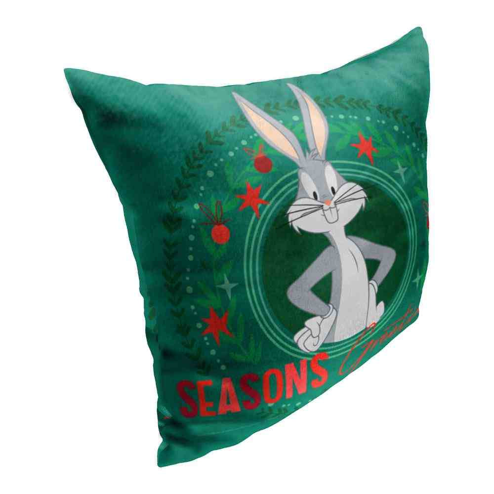 Warner Bros. Looney Tunes Greetings From Bugs Throw Pillow 18x18 Inches