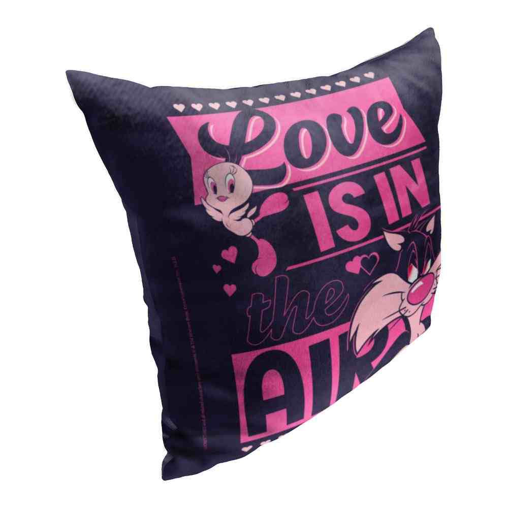Warner Bros. Looney Tunes Love Is In The Air Throw Pillow 18x18 Inches