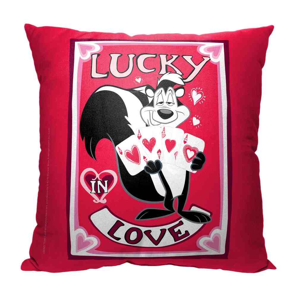 Warner Bros. Looney Tunes Lucky In Love Throw Pillow 18x18 Inches