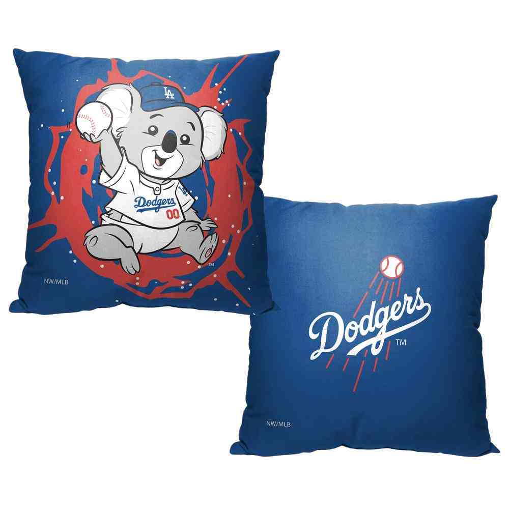 MLB Los Angeles Dodgers Mascot Throw Pillow 18x18 Inches