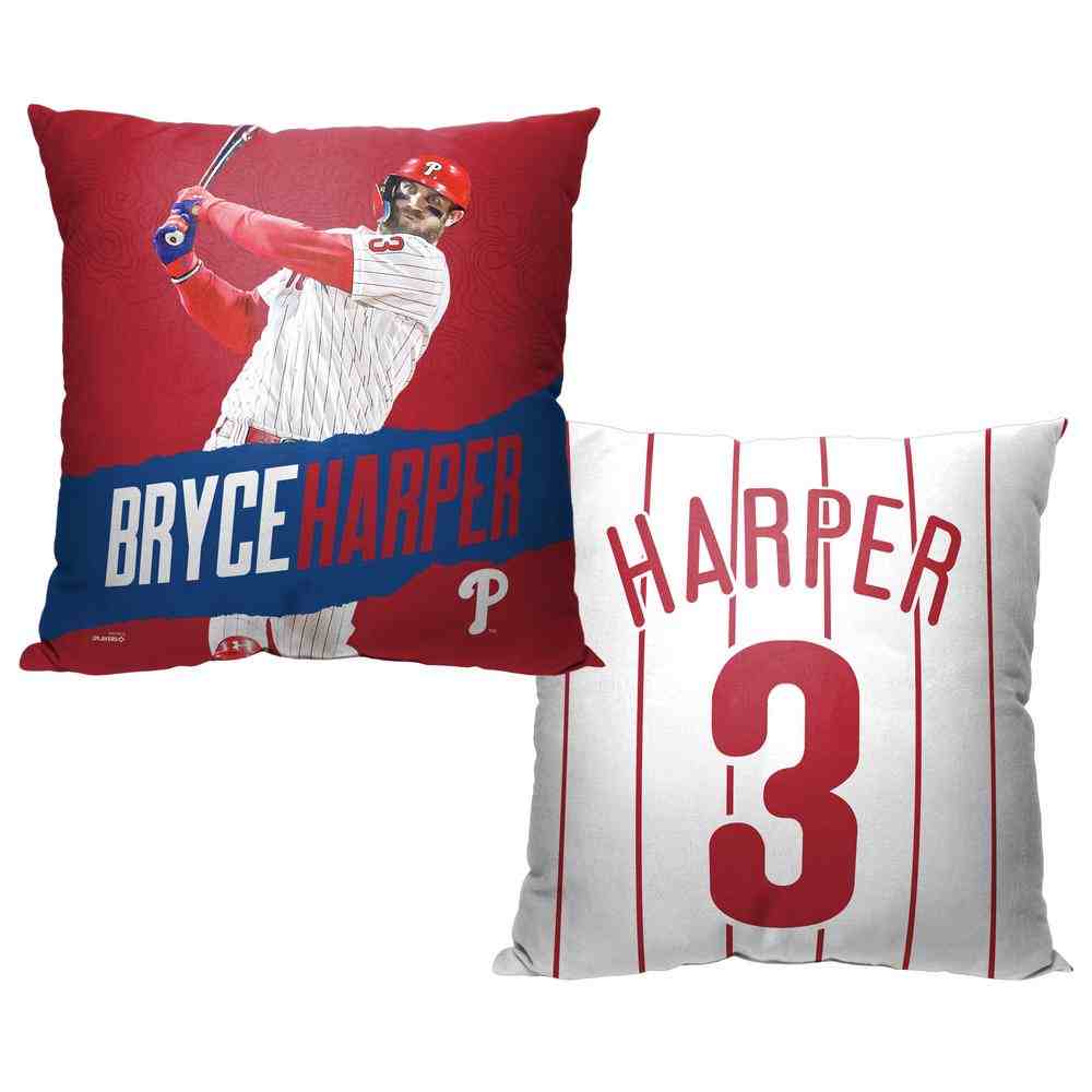 MLB Philadelphia Phillies Bryce Harper Throw Pillow 18¡Á18 Inches