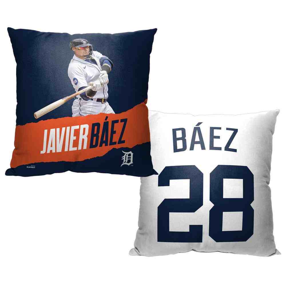 MLB Detroit Tigers Javier Baez Throw Pillow 18¡Á18 Inches