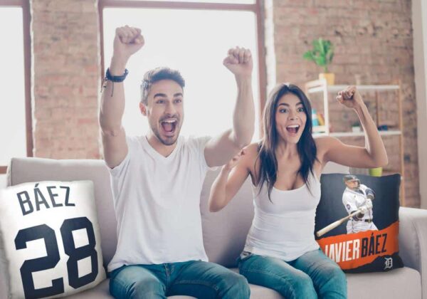 MLB Detroit Tigers Javier Baez Throw Pillow 18¡Á18 Inches