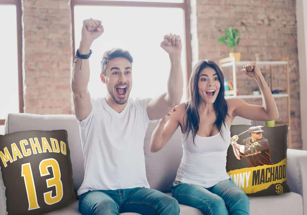 MLB San Diego Padres Manny Machado Throw Pillow 18x18 Inches