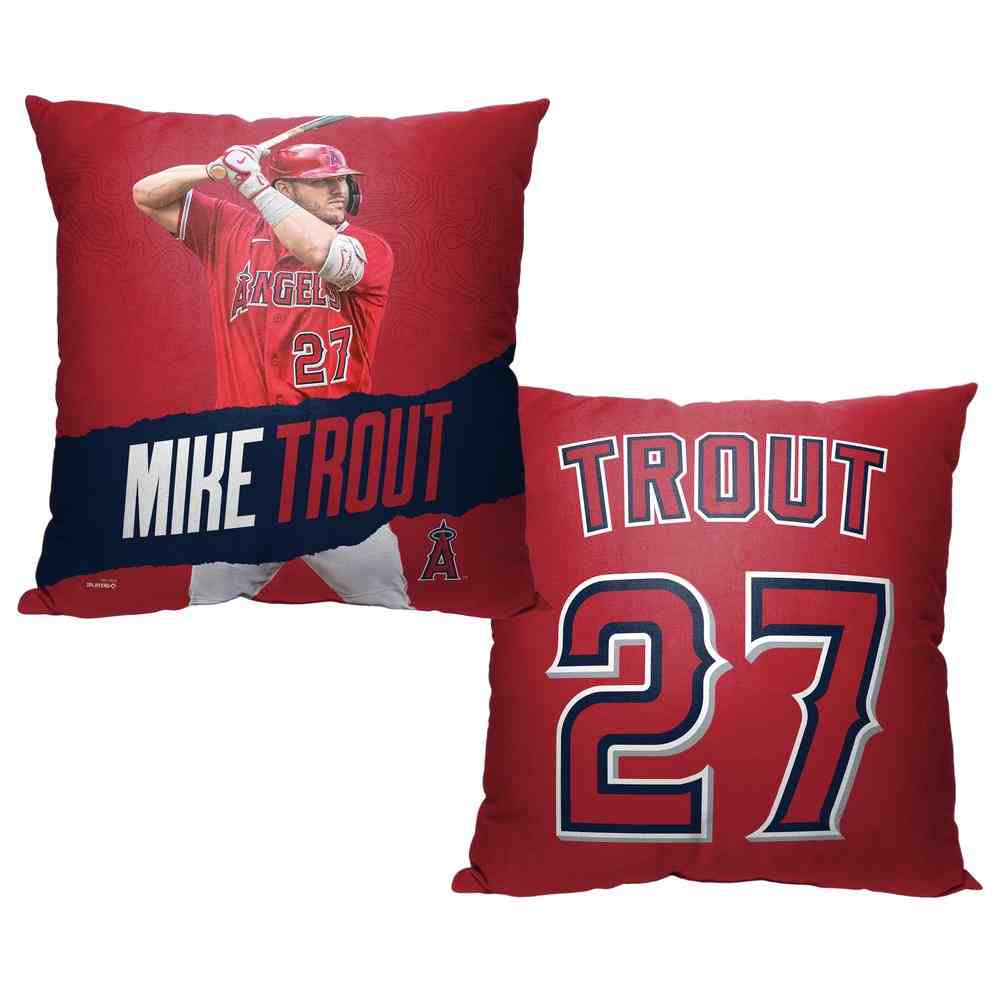 MLB Los Angeles Angels Mike Trout Throw Pillow 18¡Á18 Inches