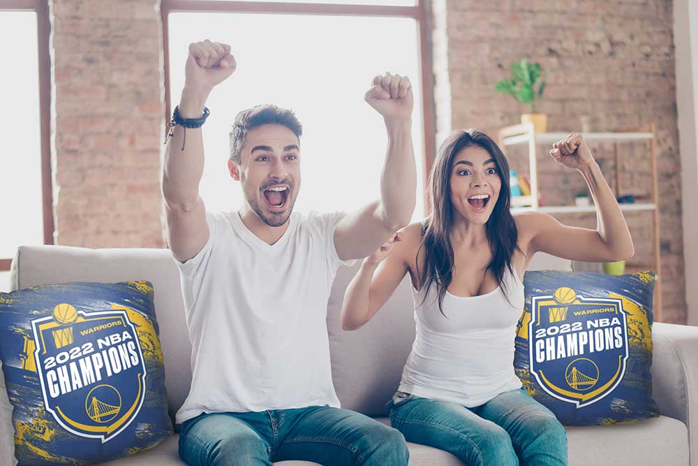 NBA Golden State Warriors 2022 NBA Champions Throw Pillow 18x18 Inches