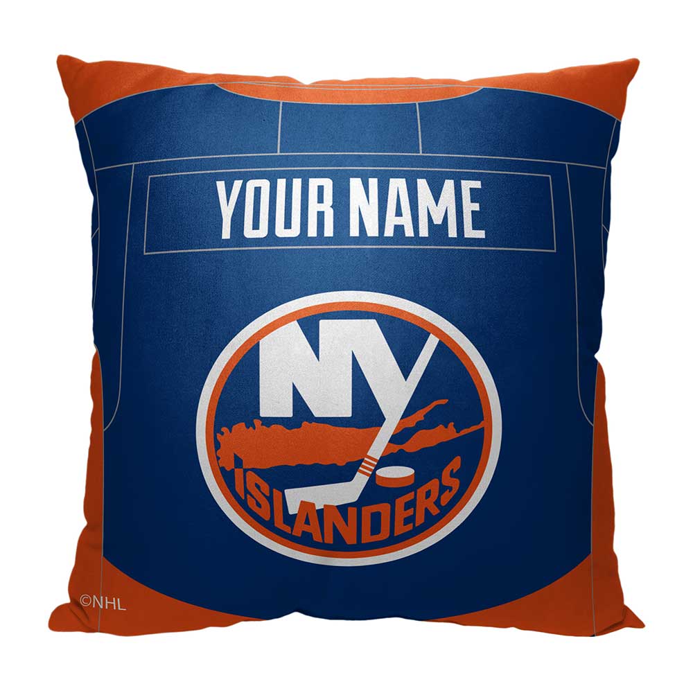 NHL New York Islanders Jersey Personalized Throw Pillow 18x18 Inches