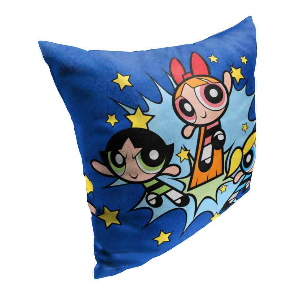 Cartoon Network Powerpuff Girls Little Crime Fighters Pillow 18x18 Inches