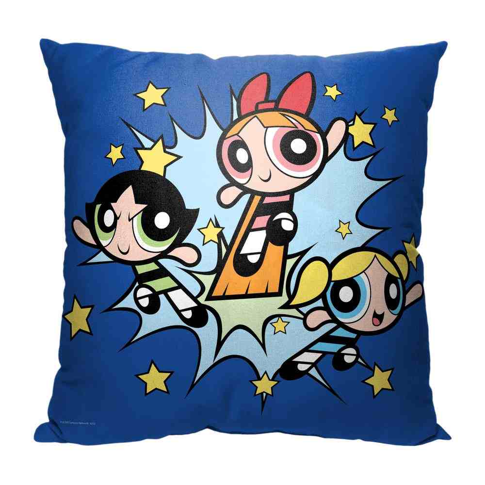 Cartoon Network Powerpuff Girls Little Crime Fighters Pillow 18x18 Inches