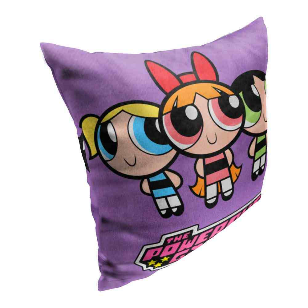 Cartoon Network Powerpuff Girls Tight Knit Trio Pillow 18x18 Inches