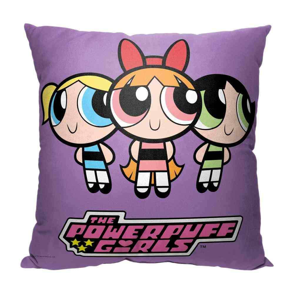 Cartoon Network Powerpuff Girls Tight Knit Trio Pillow 18x18 Inches