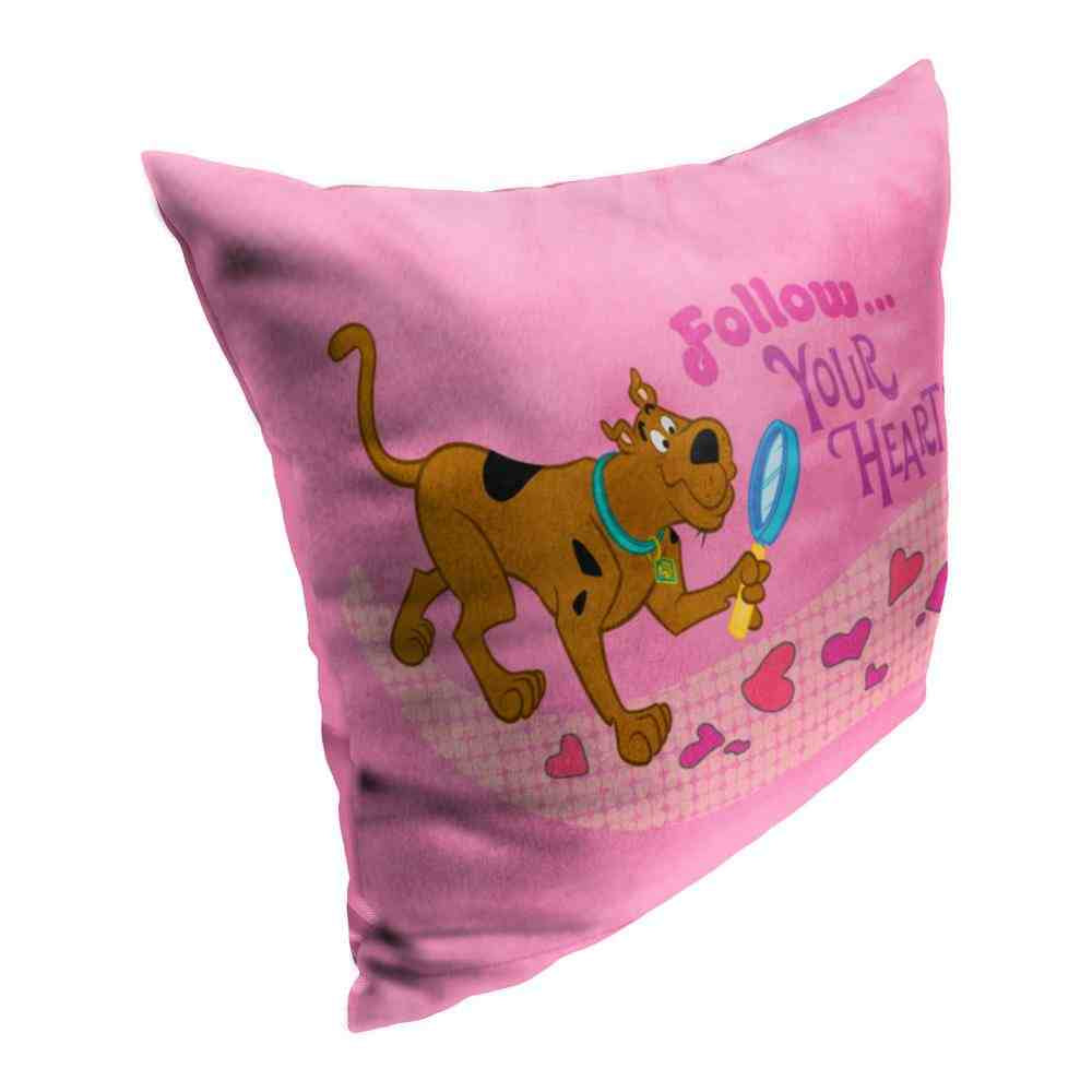 Warner Bros. Scooby-Doo Follow Your Heart Throw Pillow 18x18 Inches