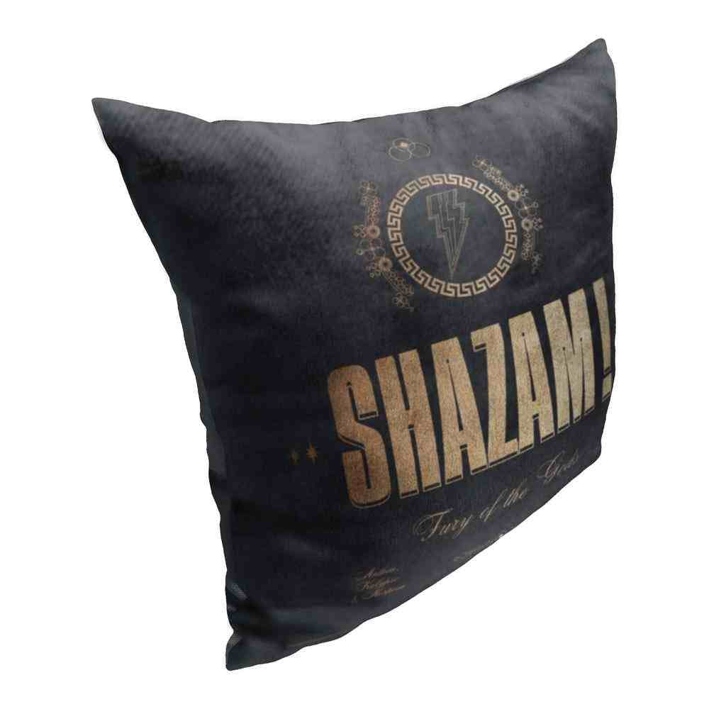 Warner Bros. DC Comics Shazam Golden Scripture Throw Pillow 18x18 Inches