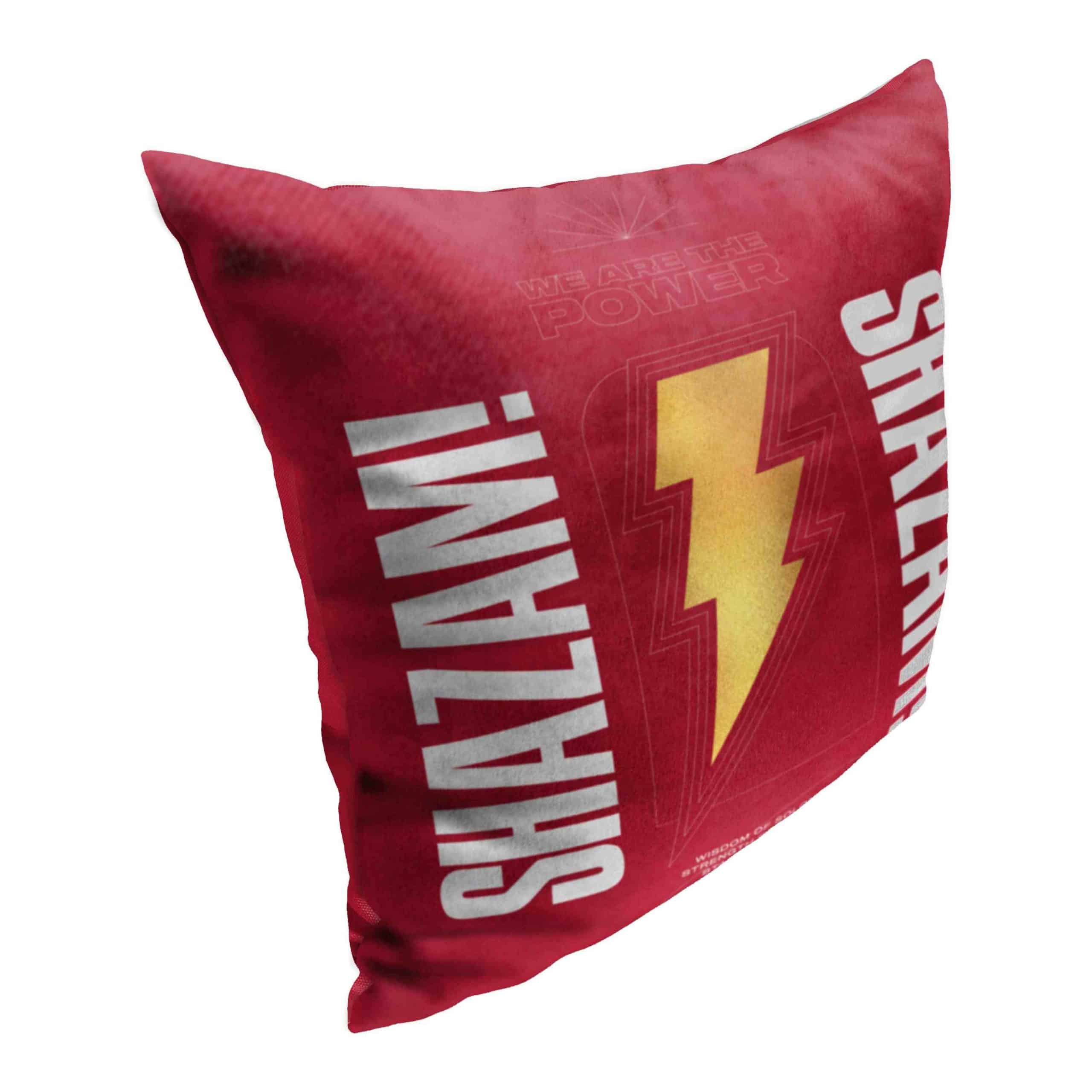 Warner Bros. DC Comics Shazam We Are The Power Throw Pillow 18x18 Inches