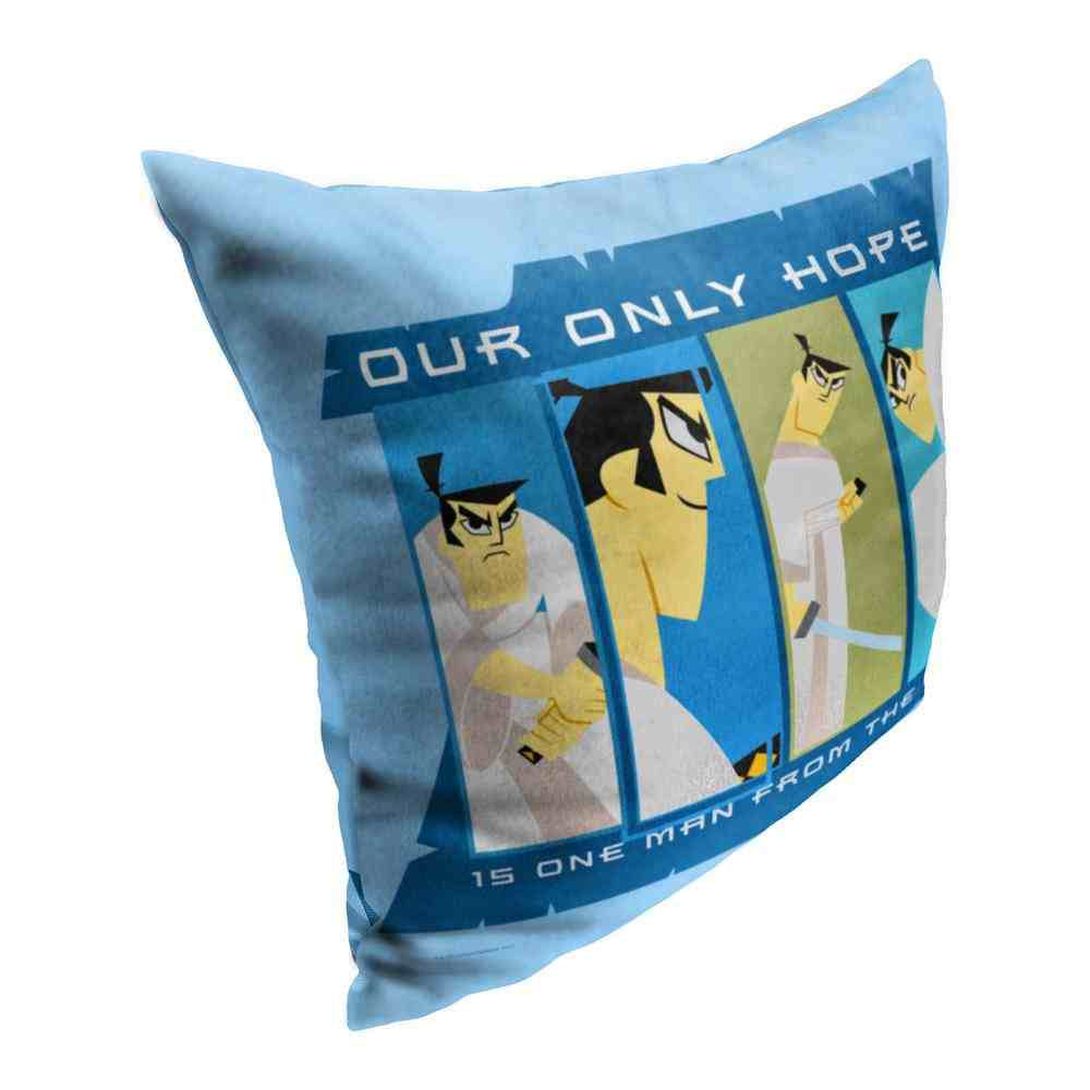 Cartoon Network Samurai Jack Only Hope From The Past Throw Pillow 18x18 Inches