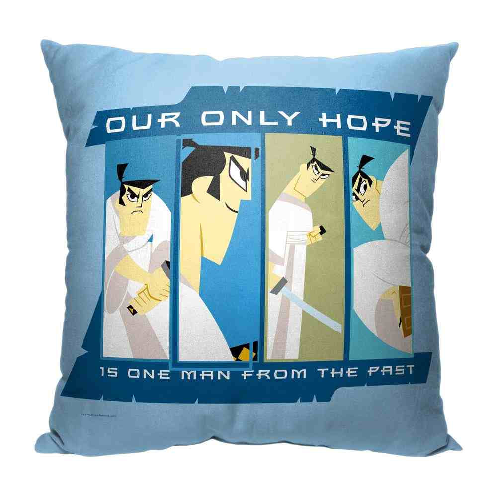 Cartoon Network Samurai Jack Only Hope From The Past Throw Pillow 18x18 Inches