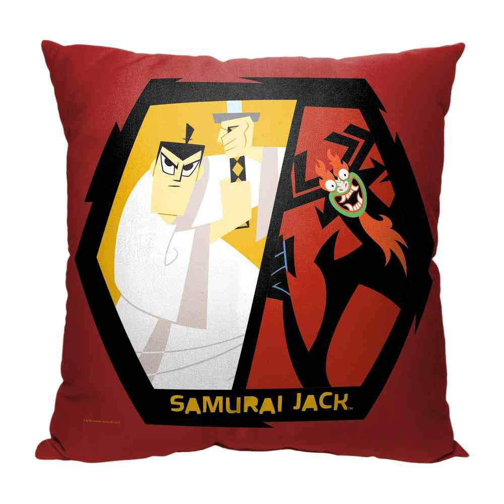 Cartoon Network Samurai Jack Samuari Jack Throw Pillow 18x18 Inches