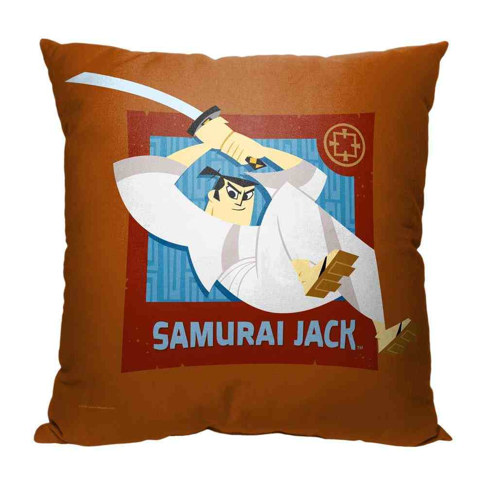 Cartoon Network Samurai Jack Samuari Savior Throw Pillow 18x18 Inches