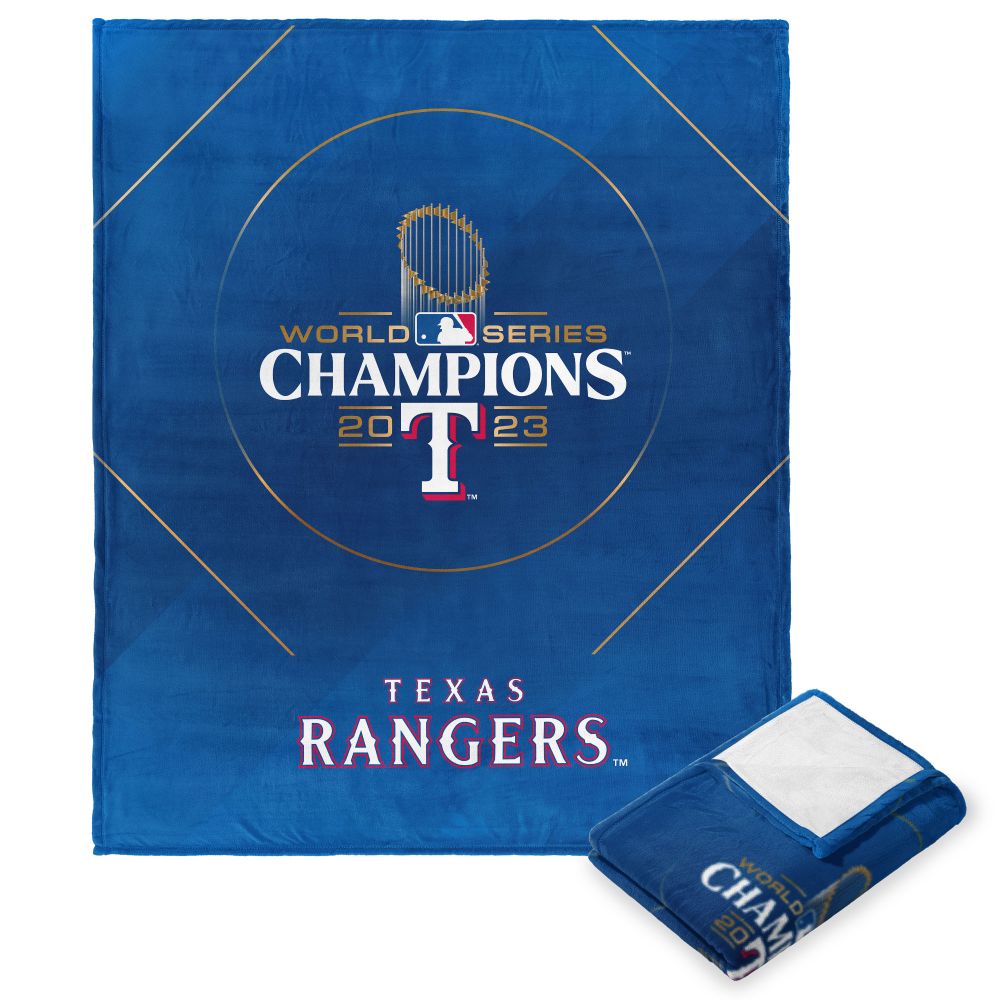 MLB Texas Rangers 2023 WSP Glory Silk Touch Throw Blanket 50x60 Inches